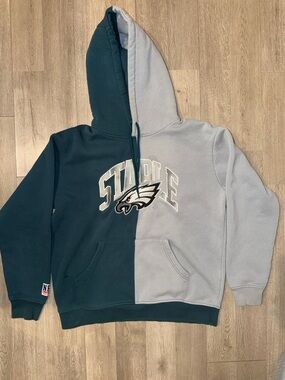Staple NFL Split Hoodie in Teal & Light Gray